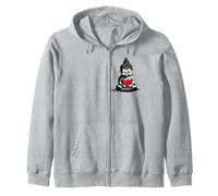 Buddha con cuore palloncino carino yoga Buddha invia amore Felpa con Cappuccio