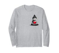 Buddha con cuore palloncino carino yoga Buddha invia amore Maglia a Manica