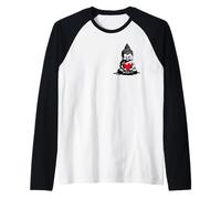 Buddha con cuore palloncino carino yoga Buddha invia amore Maglia con Maniche Raglan