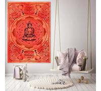 Buddha di loto in cotone regalo da appendere a parete decorazione casa arazzo...