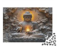 Buddha divino Puzzles 1000 Pezzi In Zen di luce puzzle A Rompicapo in Cartone, Un Set Di Puzzle A Rompicapo Per Relax E Meditazione, Ideale Per Puzzle Di Decorazione Be