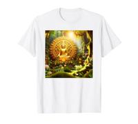 Buddha d'oro Maglietta con Stampa Grafica Economica