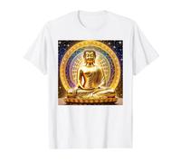 Buddha d'oro Maglietta con Stampa Grafica Economica
