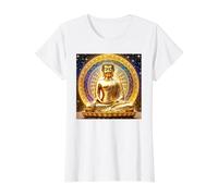 Buddha d'oro Maglietta con Stampa Grafica Economica