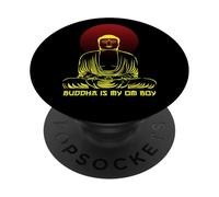 Buddha è il Mio Om Boy PopSockets PopGrip Adesivo