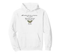 Buddha Farfalla Felpa con Cappuccio