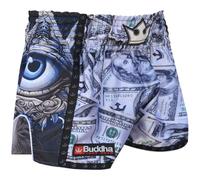 Buddha Fight Wear - Pantaloni Retro Premium Fantasy. Appositamente progettato per l'allenamento e la competizione di Kick Boxing, Muay Thai, K1, Boxe, multicolore, S