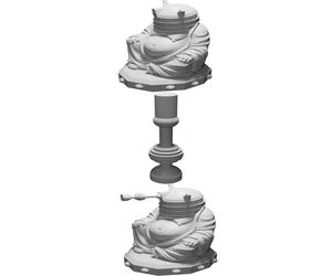 Buddha Figurine Dalek Style - Doctor Who Inspired Collectible