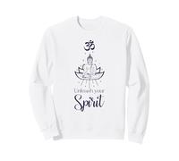 Buddha Fiore di Loto con Segno Om e Unleash Your Spirit Felpa