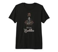 Buddha Fiore di Loto Ohm Segno Oh Buddha Maglietta Premium