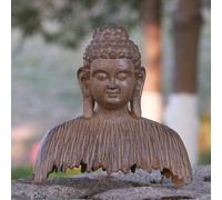 Buddha Garden Statue Feng Shui Decor Ornament per la scrivania Patio portico
