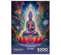 Buddha Jigsaw Puzzle Impossibili 1000Pcs Decorazione Per La Casa. Giochi Rilassamento E Intelligence Per Adulti E Ragazzi Da 14 Anni 38x26cm/1000pcs
