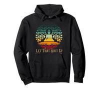 Buddha Let That Shit Go - Vintage Distressed Felpa con Cappuccio