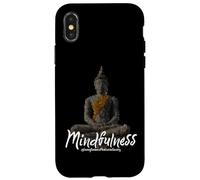 Buddha Matrix Art Zen Mindfulness Amare gentilezza Meditazione Custodia per iPhone X/XS
