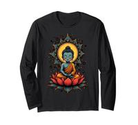 Buddha Meditation Lotus Maglia a Manica