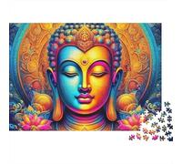 Buddha Meditazione Arte Mandala Puzzle 1000 Pezzi Carta per Adulti Gioco di Puzzle 1000 Pezzi Relax Decorazione Casa Regalo Famiglia 70x50cm/1000pcs