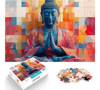 Buddha nell'arte geometrica puzzle 2000 pezzi per adulti Allena il tuo cervello e le tue mani Ogni pezzo è unico - Gioco divertente e stimolante per tutta la famiglia 70x100cm
