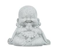 Buddha Ornamento Giardino Effetto Arenaria Decorazione per Interni ed Esterni
