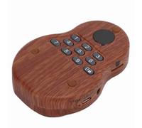 Buddha Player Mini Portable Wood Color Hanging Neck Music Buddhist Player with Lanyard USB Cable for Gift Meditation