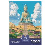 Buddha Puzzle Impossible 1000Pcs Decorazione Per La Casa. Giochi Rilassamento E Intelligence Per Adulti E Bambini Da 12 Anni 70x50cm/1000pcs