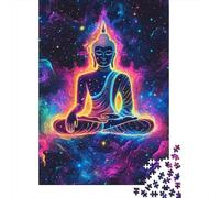 Buddha Puzzle in Legno Adulto 1000 Pezzi Puzzle Gioco Education Regalo Per Amore E Amico Per Gioco Familiare Decorazione Interna Unica Stress Relief Toy 1000pcs (75x50cm)