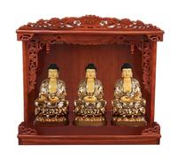 Buddha Shrine Altar Table - Tempio da parete per meditazione con santi e vetrina Fengshui
