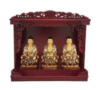 Buddha Shrine Altar Table - Tempio da parete per meditazione con santi e vetrina Fengshui