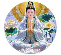 Buddha-Statue 1000 Pezzi Di Puzzle Rotondo Classico Giocattolo Educativo Per Famiglia 1000pcs (67.5x67.5cm)