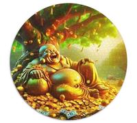 Buddha-Statue 1000 Pezzi Di Puzzle Rotondo Classico Jigsaw Giocattolo Antistress Per Adulti E Bambini 1000pcs (67.5x67.5cm)