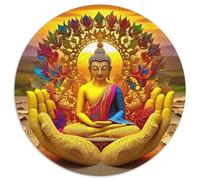 Buddha-Statue 1000 Pezzi Di Puzzle Rotondo Creativo Giocattolo Antistress Per Famiglia 1000pcs (67.5x67.5cm)