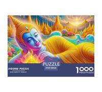 Buddha-Statue 1000 Pezzi Puzzle Adulti Impegnativo E Difficile Per Difficoltà Sfida Per Adulti E Bambini Da 14 Anni E Più Decorazione Domestica Regalo Per Amore E Amico 38x26cm/1000pcs