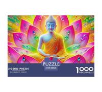 Buddha-Statue 1000 Pezzi-Puzzle Puzzle Adulti Intrattenimento Creativo Per Adulti E Bambini A Partire Da 12 Anni 38x26cm/1000pcs