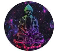 Buddha Statue 1000 Pieces Round Puzzle Jigsaw Birthday Gift Reative Puzzles Per La Decorazione Delle Pareti For Children 1000pcs (67.5x67.5cm)