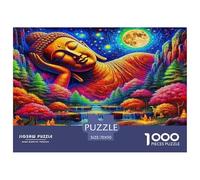 Buddha-Statue Jigsaw Puzzle Impossibili 1000Pcs Decorazione Per La Casa. Giochi Rilassamento E Intelligence Per Adulti E Ragazzi Da 14 Anni 70x50cm/1000pcs