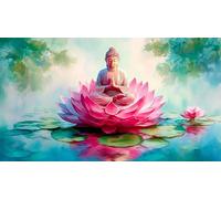 Buddha-Statue Jigsaw Puzzle Impossible 1000Pcs Decorazione per la casa. Rilassamento e Intelletto per adulti e ragazzi da 14 anni 38x52cm/1000pcs