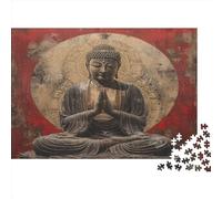 Buddha Statue Puzzle 1000 Per Adulti, Puzzle 1000 Pezzi Per Adulti, Puzzle Avvincente, Gioco Puzzle A Tutto Tondo Per Donne, Regalo Per Uomini 1000pcs (75x50cm)