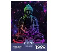 Buddha Statue Puzzle Da 1000 Pezzi Per Adulti E Ragazzi God Jigsaw Gigante Multicolore Moderno Educativi Compleanno Travel Gift Qualità Premium 52x38cm/1000pcs