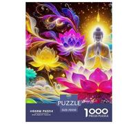 Buddha-Statue Puzzle Da 1000 Pezzi Per Adulti E Ragazzi Jigsaw Gigante Multicolore Moderno Educativi Compleanno Travel Gift Qualità Premium 70x50cm/1000pcs