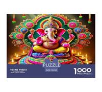 Buddha-Statue Puzzle Da 1000 Pezzi Per Chi Ama I Paesaggi Urbani: Ricrea Città Famose E Migliora La Memoria!