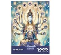 Buddha Statue Puzzle Impossible 1000 Pezzi Decorazione Per La Casa. Rilassamento E Intelligence Per Adulti E Bambini Da 12 Anni 70x50cm/1000pcs
