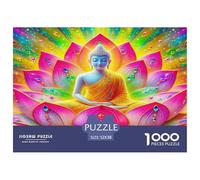 Buddha-Statue Puzzle Intrattenimento Creativo 1000 Elementi Chinese Mythological Style Puzzle Di Cartone Decora La Casa Giochi-rompicapo Per Adulti E Bambini 52x38cm/1000pcs