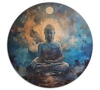 Buddha Statue Puzzles Giochi Educativo 1000 Elementi Buddhism Puzzle Di Cartone Decorazione Perfetta Sfide Divertenti Per Adulti 1000pcs (67.5x67.5cm)