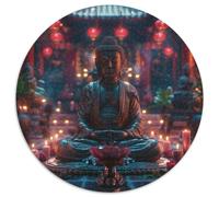 Buddha Statue Puzzles Giochi Educativo 1000 Elementi Classici Buddhism Puzzle Decorazione Perfetta Giochi-rompicapo Per Adulti E Bambini 1000pcs (67.5x67.5cm)