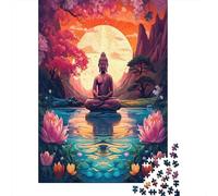 Buddha Statue Puzzles, Puzzle 1000 Pezzi,Puzzle Per Adulti, Collezione Challenge, Puzzle Impossibili, Puzzle Stampa Di Alta Qualità 1000pcs (75x50cm)