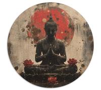 Buddha Statue Puzzles Rotondo 1000 Pezzi Per Bambini E Adulti 1000pcs (67.5x67.5cm) Rotonda Ecofriendly Difficile E Impossibile Creativo Antistress Regali Educativi 1000pcs (67.5x67.5cm)