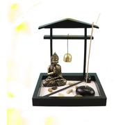 Buddha Statue Sand Tray Peaceful Feeling Meditation Zen Garden Desktop Mini Zen