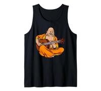 Buddha Suona la Chitarra Namaste Divertente Spirituale Canotta