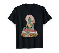 Buddha tibetano Tara verde Vajrayana Maglietta