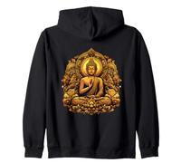 Buddha Zen Meditazione Buddismo Yoga Spirituale Felpa con Cappuccio