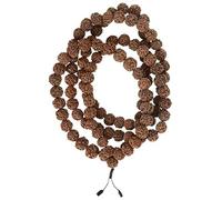 Buddhafiguren/Billy Held Mala Rudraksha Beads - Rosario buddista con perle da 17 mm - Mala Rudras/Shiva